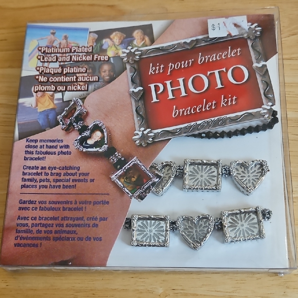 Photo Bracelet Kit with Silver Accents NEW